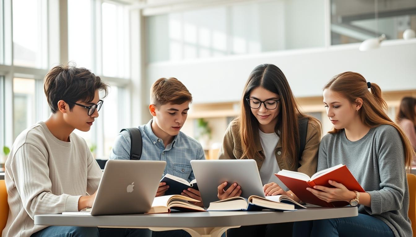 Modern university campus for students